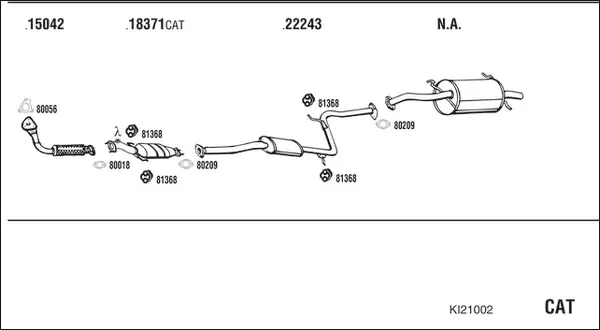 Изпускателна система WALKER              