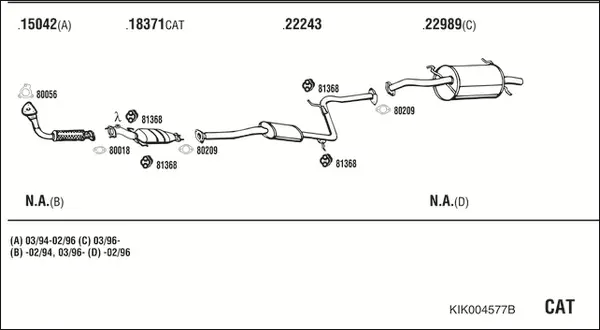 Изпускателна система WALKER              