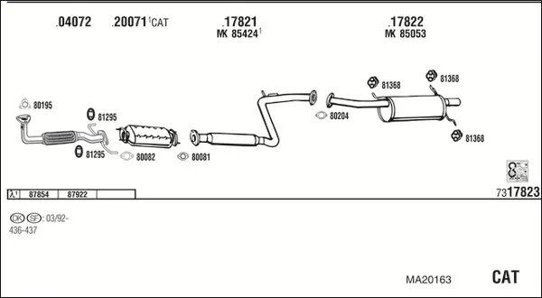 Изпускателна система WALKER              