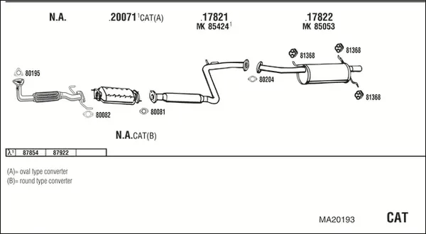 Изпускателна система WALKER              