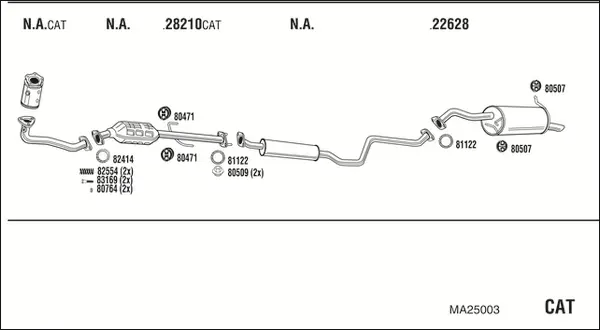 Изпускателна система WALKER              