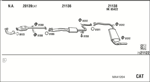 Изпускателна система WALKER              