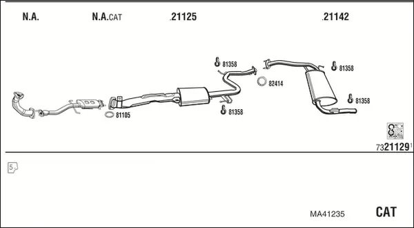 Изпускателна система WALKER              