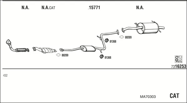 Изпускателна система WALKER              