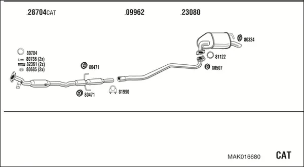 Изпускателна система WALKER              