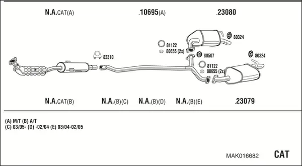 Изпускателна система WALKER              