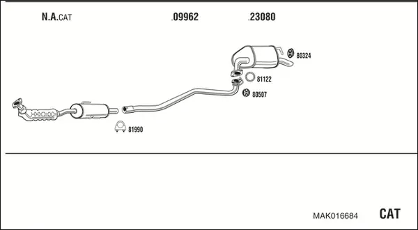 Изпускателна система WALKER              
