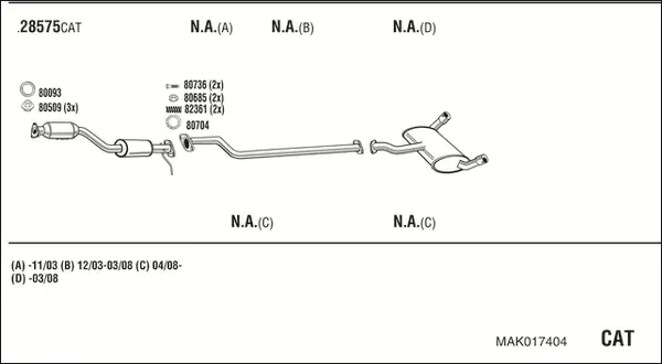 Изпускателна система WALKER              