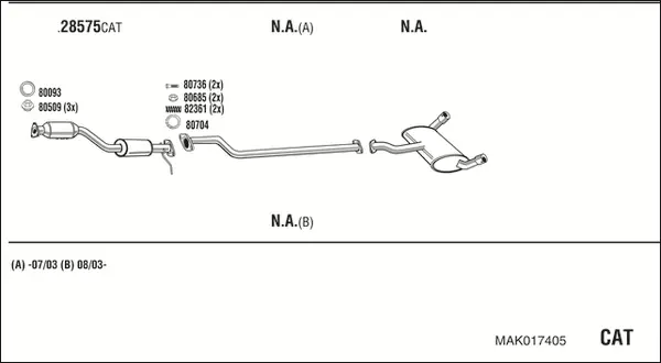 Изпускателна система WALKER              