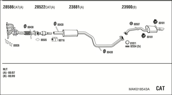 Изпускателна система WALKER              