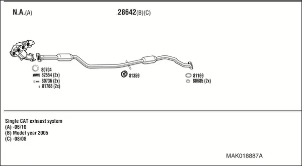 Изпускателна система WALKER              
