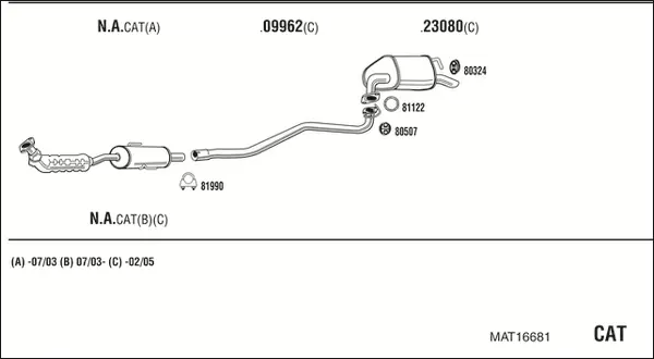 Изпускателна система WALKER              