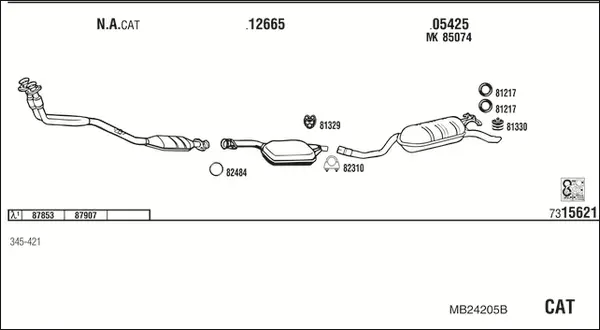 Изпускателна система WALKER              
