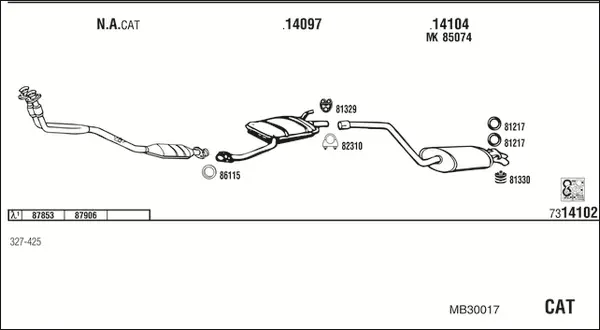 Изпускателна система WALKER              
