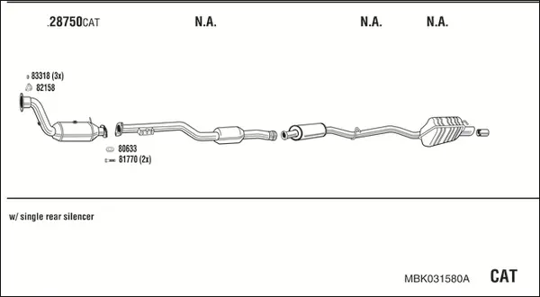 Изпускателна система WALKER              