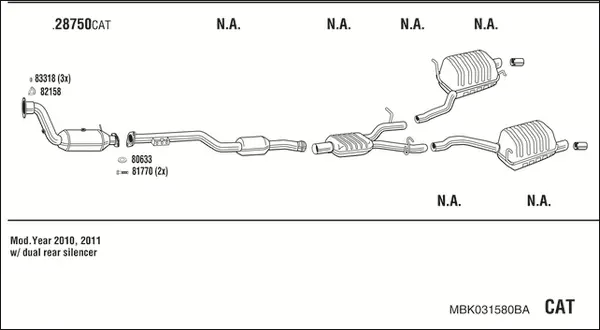 Изпускателна система WALKER              
