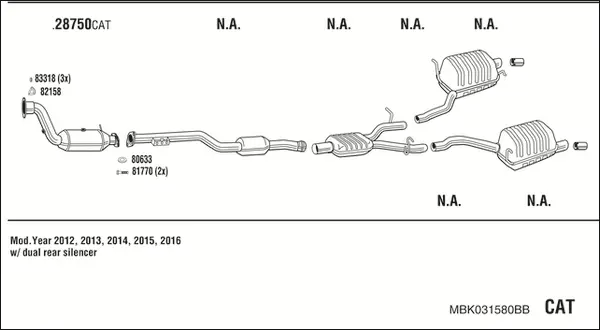 Изпускателна система WALKER              