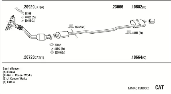 Изпускателна система WALKER              