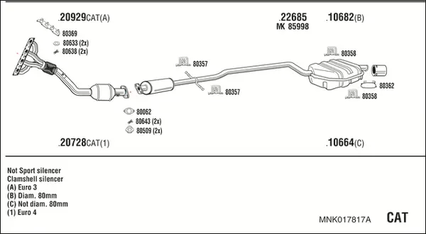 Изпускателна система WALKER              