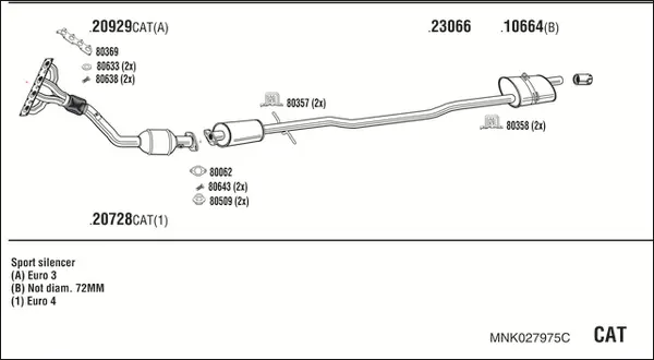 Изпускателна система WALKER              