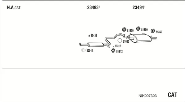 Изпускателна система WALKER              