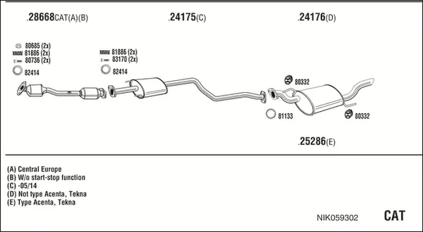 Изпускателна система WALKER              