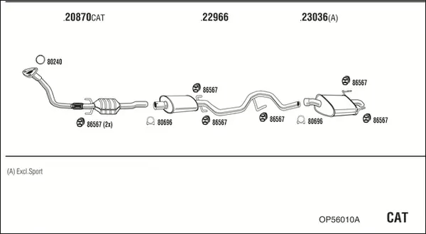 Изпускателна система WALKER              