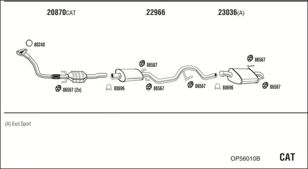 Изпускателна система WALKER              