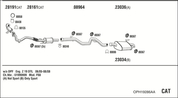 Изпускателна система WALKER              