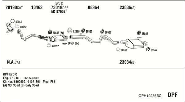 Изпускателна система WALKER              