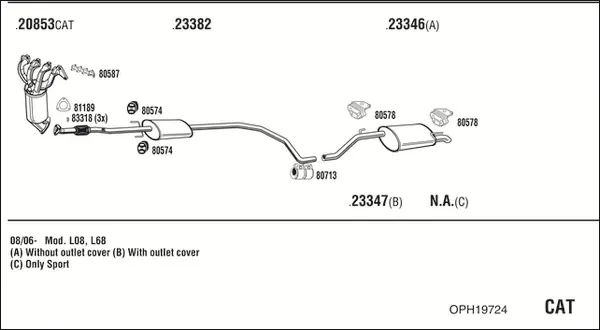 Изпускателна система WALKER              