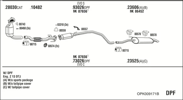 Изпускателна система WALKER              