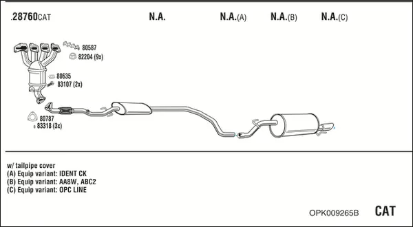 Изпускателна система WALKER              