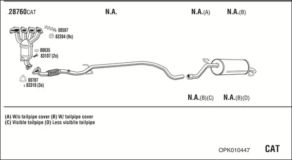 Изпускателна система WALKER              