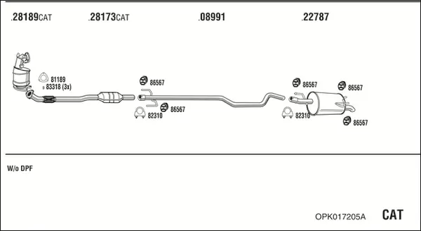 Изпускателна система WALKER              