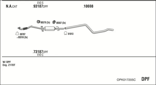 Изпускателна система WALKER              