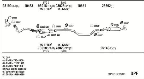 Изпускателна система WALKER              