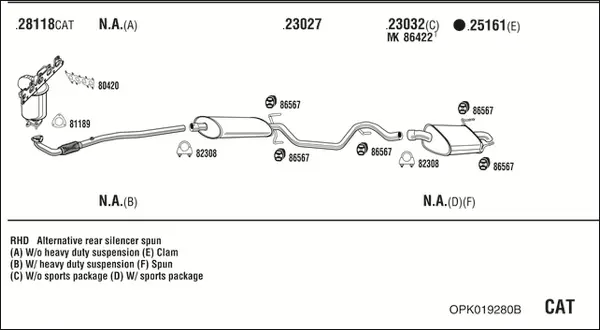 Изпускателна система WALKER              