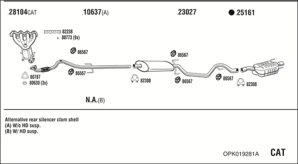 Изпускателна система WALKER              