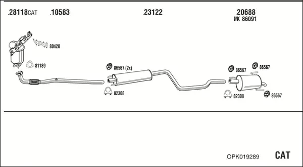 Изпускателна система WALKER              