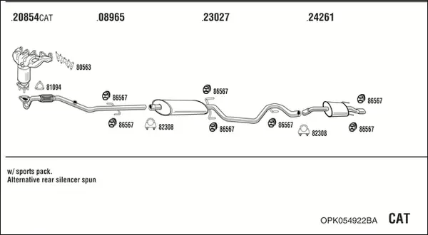 Изпускателна система WALKER              