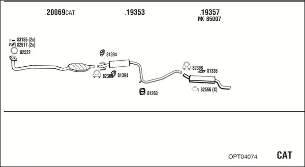 Изпускателна система WALKER              