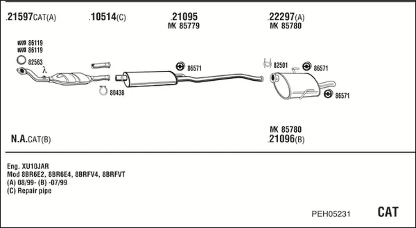 Изпускателна система WALKER              