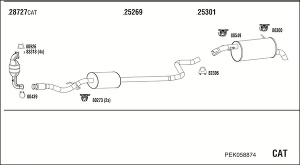 Изпускателна система WALKER              