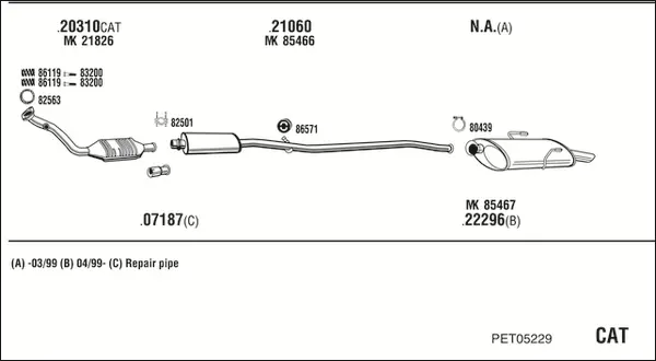 Изпускателна система WALKER              