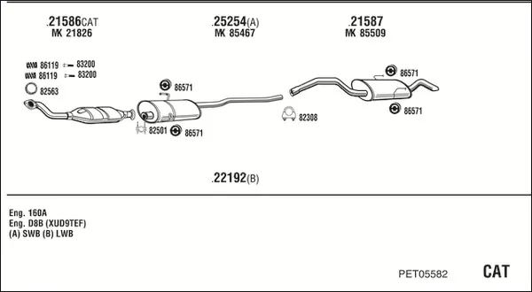 Изпускателна система WALKER              