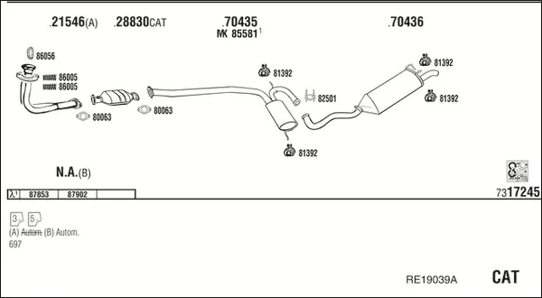 Изпускателна система WALKER              