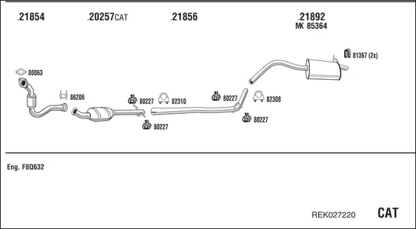 Изпускателна система WALKER              