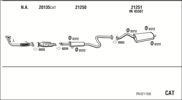 Изпускателна система WALKER              