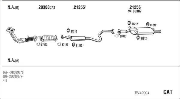 Изпускателна система WALKER              